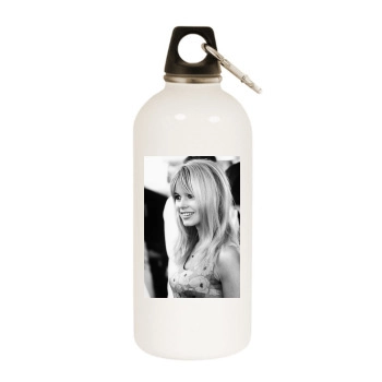 Brigitte Bardot White Water Bottle With Carabiner