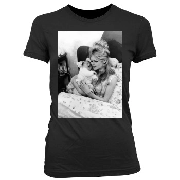 Brigitte Bardot Women's Junior Cut Crewneck T-Shirt