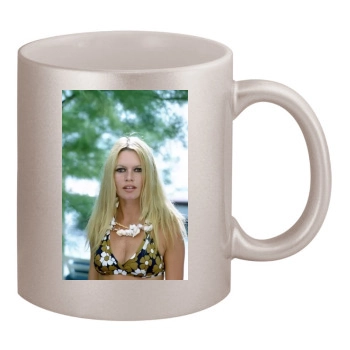 Brigitte Bardot 11oz Metallic Silver Mug