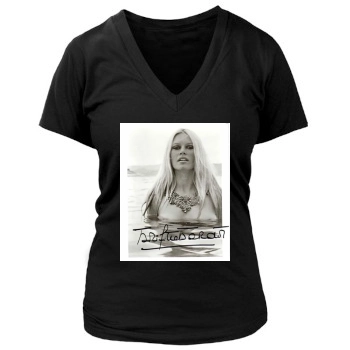 Brigitte Bardot Women's Deep V-Neck TShirt