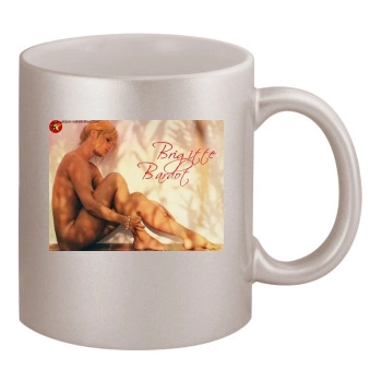 Brigitte Bardot 11oz Metallic Silver Mug