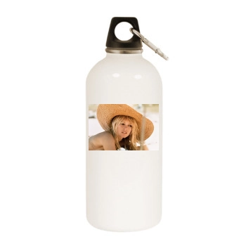 Brigitte Bardot White Water Bottle With Carabiner