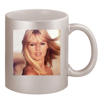 Brigitte Bardot 11oz Metallic Silver Mug