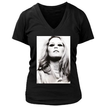 Brigitte Bardot Women's Deep V-Neck TShirt