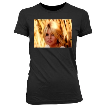 Brigitte Bardot Women's Junior Cut Crewneck T-Shirt