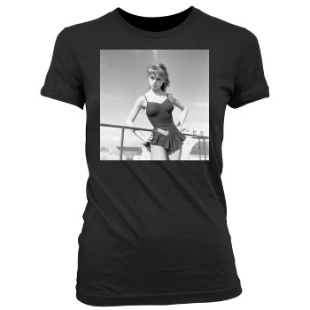 Brigitte Bardot Women's Junior Cut Crewneck T-Shirt