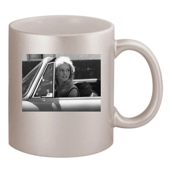 Brigitte Bardot 11oz Metallic Silver Mug