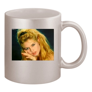 Brigitte Bardot 11oz Metallic Silver Mug