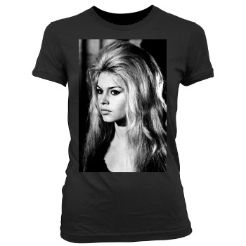 Brigitte Bardot Women's Junior Cut Crewneck T-Shirt