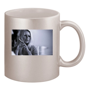 Brigitte Bardot 11oz Metallic Silver Mug