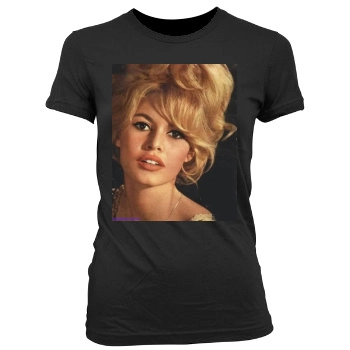 Brigitte Bardot Women's Junior Cut Crewneck T-Shirt