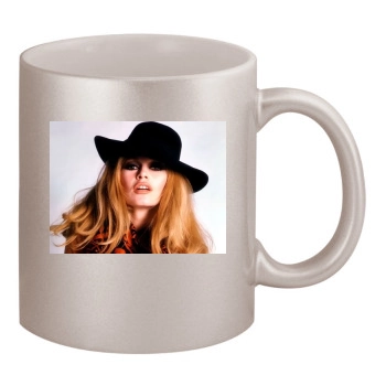 Brigitte Bardot 11oz Metallic Silver Mug