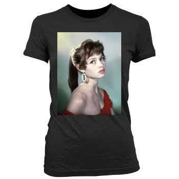 Brigitte Bardot Women's Junior Cut Crewneck T-Shirt