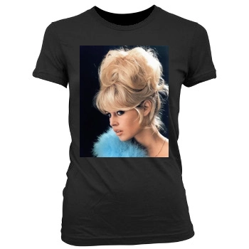 Brigitte Bardot Women's Junior Cut Crewneck T-Shirt