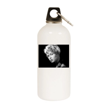 Brigitte Bardot White Water Bottle With Carabiner