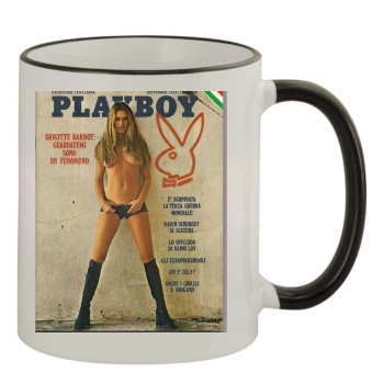 Brigitte Bardot 11oz Colored Rim & Handle Mug