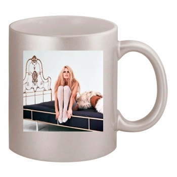 Brigitte Bardot 11oz Metallic Silver Mug