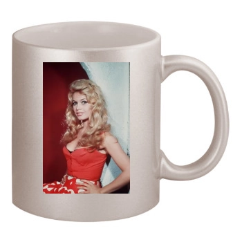 Brigitte Bardot 11oz Metallic Silver Mug