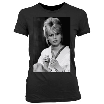 Brigitte Bardot Women's Junior Cut Crewneck T-Shirt