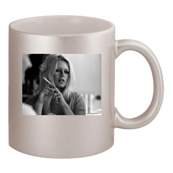 Brigitte Bardot 11oz Metallic Silver Mug