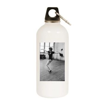 Brigitte Bardot White Water Bottle With Carabiner