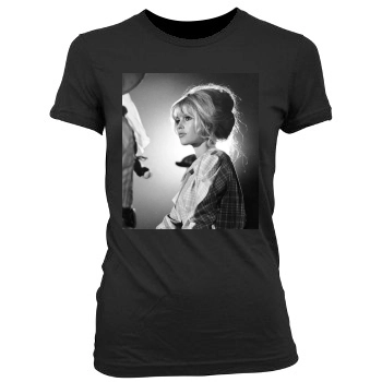 Brigitte Bardot Women's Junior Cut Crewneck T-Shirt