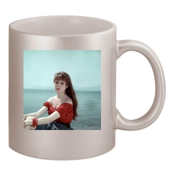 Brigitte Bardot 11oz Metallic Silver Mug