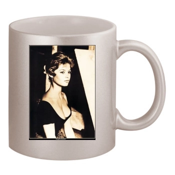 Brigitte Bardot 11oz Metallic Silver Mug