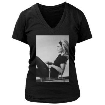 Brigitte Bardot Women's Deep V-Neck TShirt