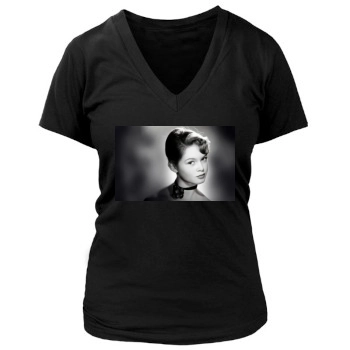 Brigitte Bardot Women's Deep V-Neck TShirt