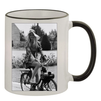 Brigitte Bardot 11oz Colored Rim & Handle Mug