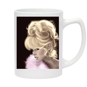 Brigitte Bardot 14oz White Statesman Mug