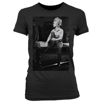 Brigitte Bardot Women's Junior Cut Crewneck T-Shirt