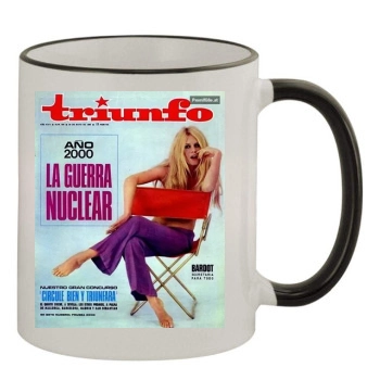 Brigitte Bardot 11oz Colored Rim & Handle Mug