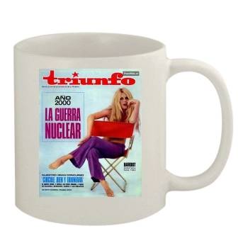 Brigitte Bardot 11oz White Mug