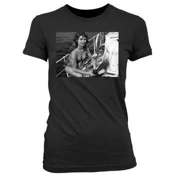 Brigitte Bardot Women's Junior Cut Crewneck T-Shirt