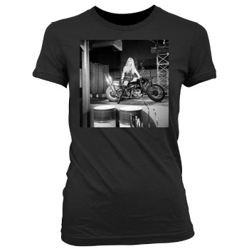 Brigitte Bardot Women's Junior Cut Crewneck T-Shirt