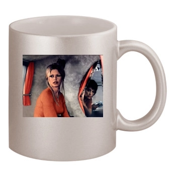 Brigitte Bardot 11oz Metallic Silver Mug