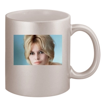 Brigitte Bardot 11oz Metallic Silver Mug