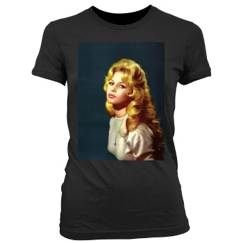 Brigitte Bardot Women's Junior Cut Crewneck T-Shirt