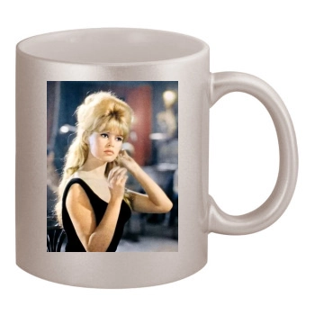 Brigitte Bardot 11oz Metallic Silver Mug