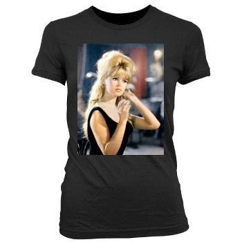 Brigitte Bardot Women's Junior Cut Crewneck T-Shirt