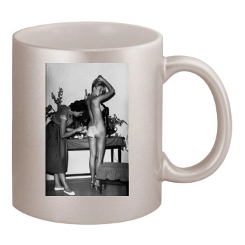 Brigitte Bardot 11oz Metallic Silver Mug