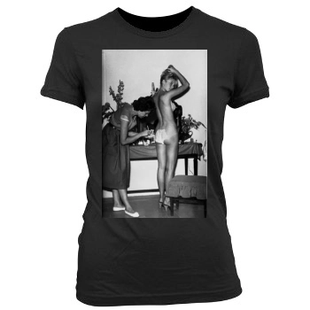 Brigitte Bardot Women's Junior Cut Crewneck T-Shirt