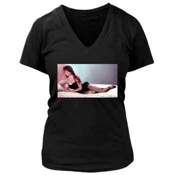 Brigitte Bardot Women's Deep V-Neck TShirt