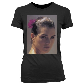 Brooke Shields Women's Junior Cut Crewneck T-Shirt