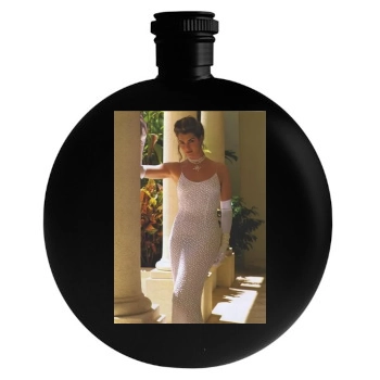 Brooke Shields Round Flask