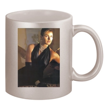 Brooke Shields 11oz Metallic Silver Mug