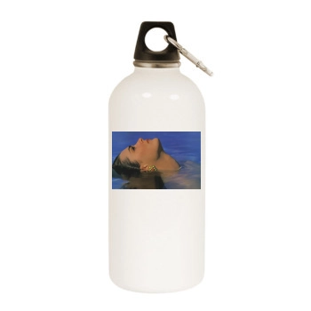 Brooke Shields White Water Bottle With Carabiner