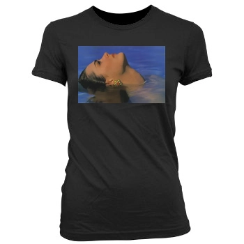 Brooke Shields Women's Junior Cut Crewneck T-Shirt